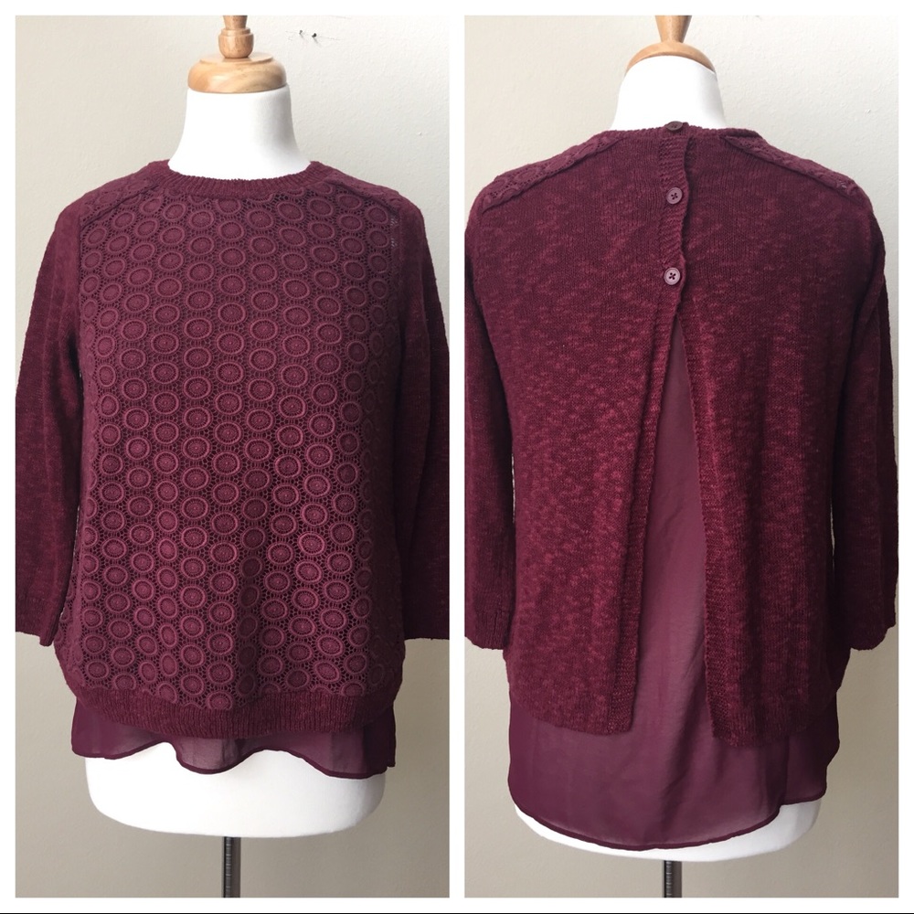 NWOT Lucky Brand Linen Sweater